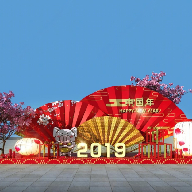商场美陈3D模型