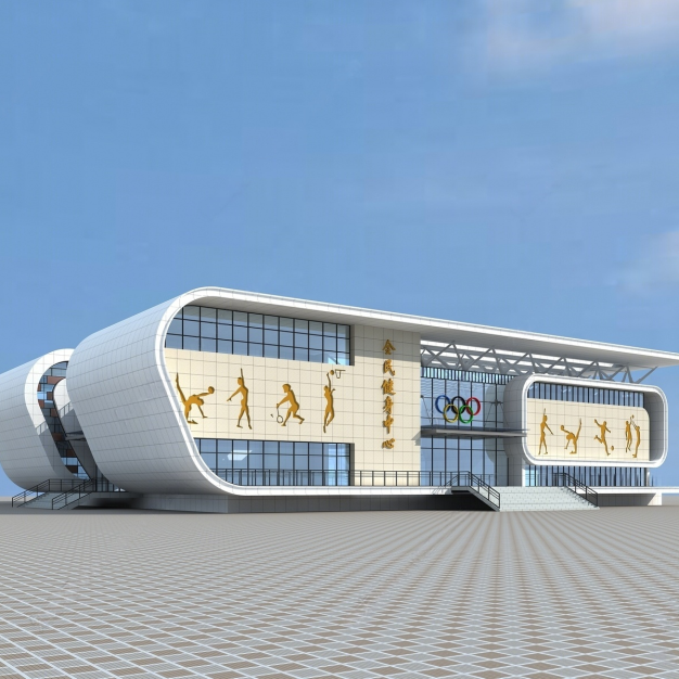 现代体育场馆3D模型