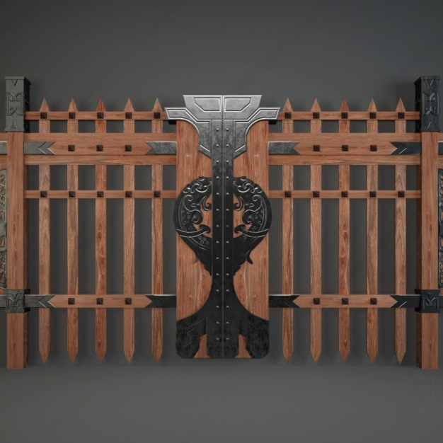 栅栏门3D模型