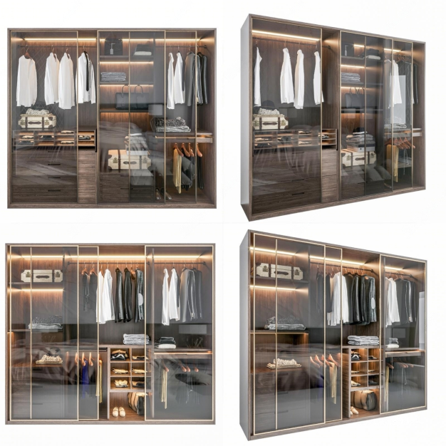 衣柜组合3D模型