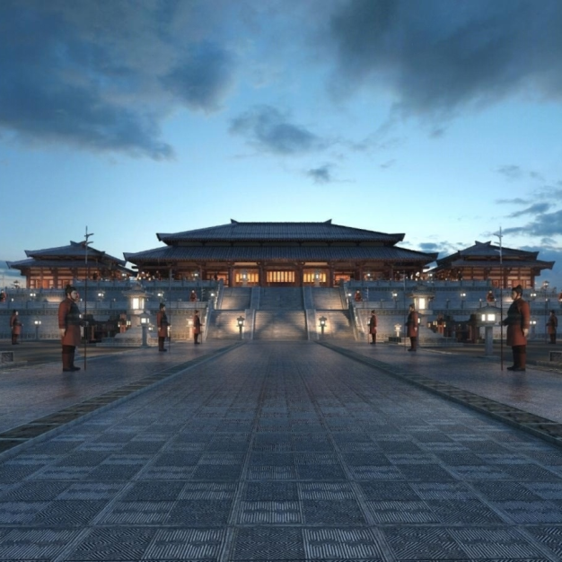 中式古建宫殿3D模型