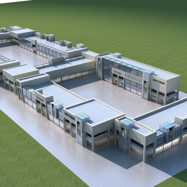 现代建筑外观3D模型