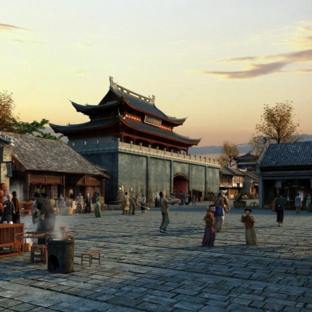 古建 古城3D模型
