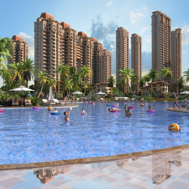 住宅小区泳池3D模型