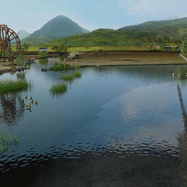 园林景观 廊架3D模型