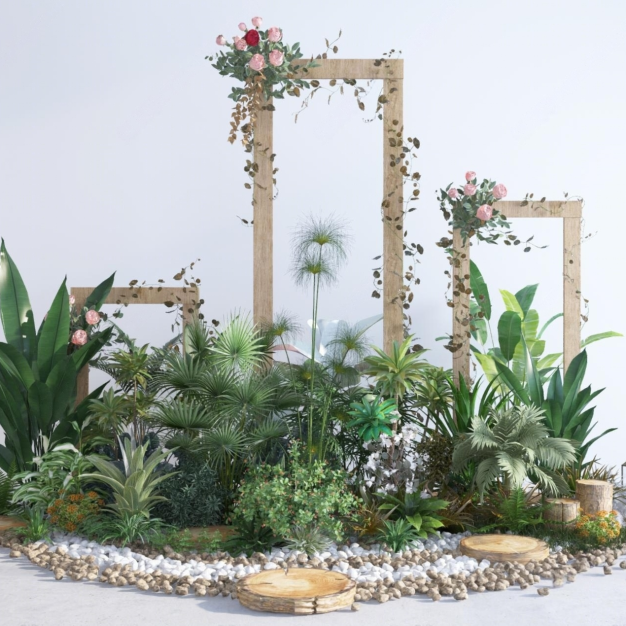 植物堆3D模型