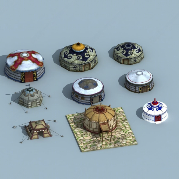 蒙古包 民族建筑3D模型