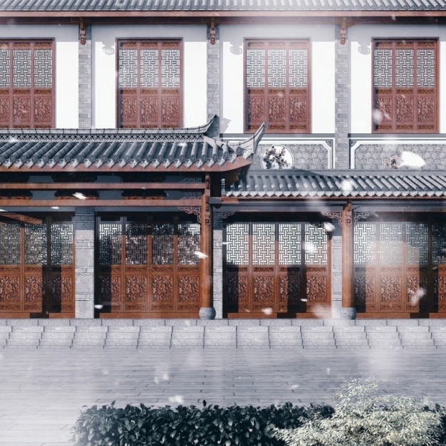 古建门头3D模型