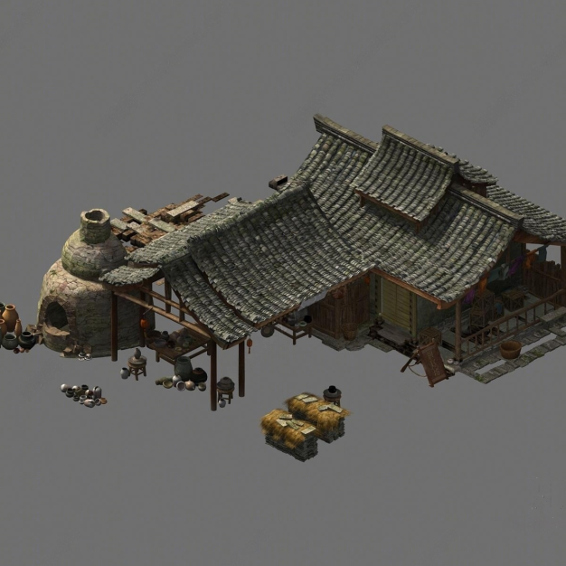 陶瓷坊 古建3D模型