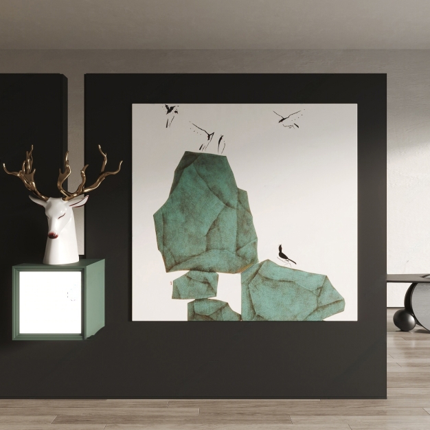 新中式装饰画3D模型