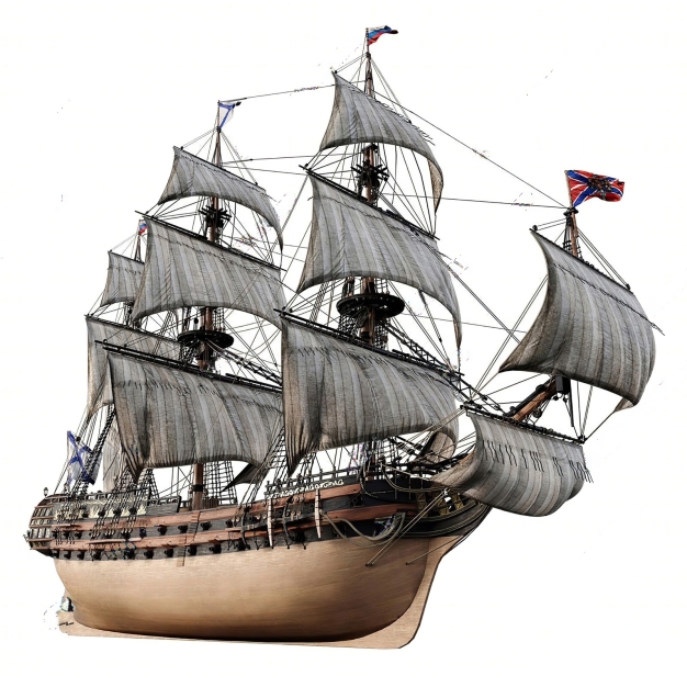 现代航海帆船3D模型