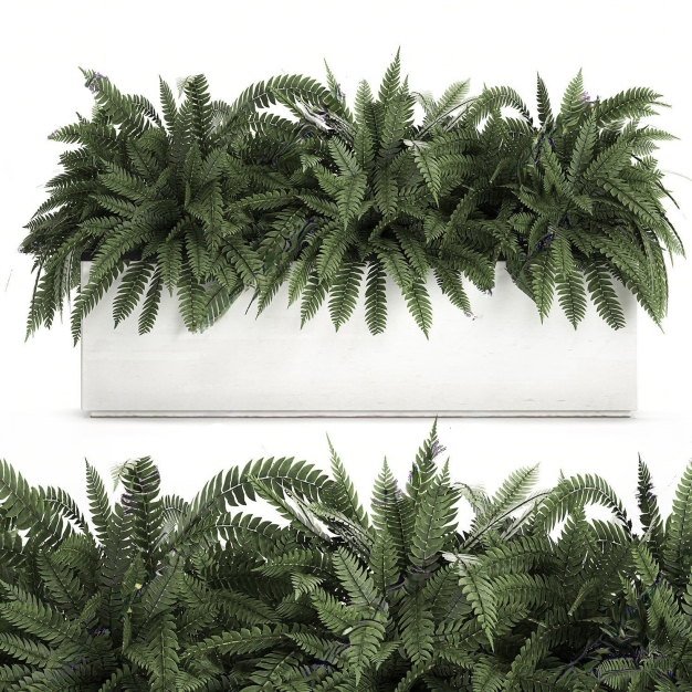 现代绿植盆栽组合3D模型