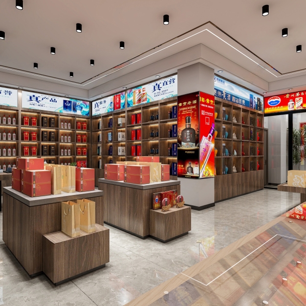 现代烟酒店3D模型