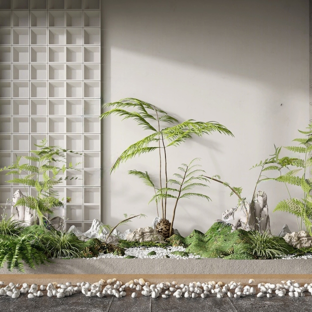 现代室内景观3D模型