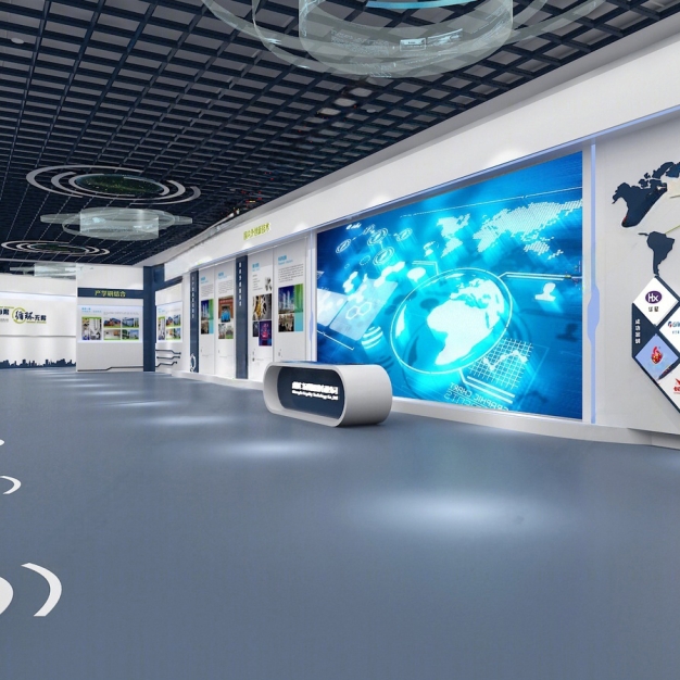 现代企业展厅3D模型