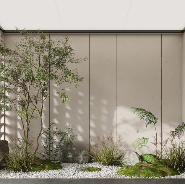 现代室内景观3D模型