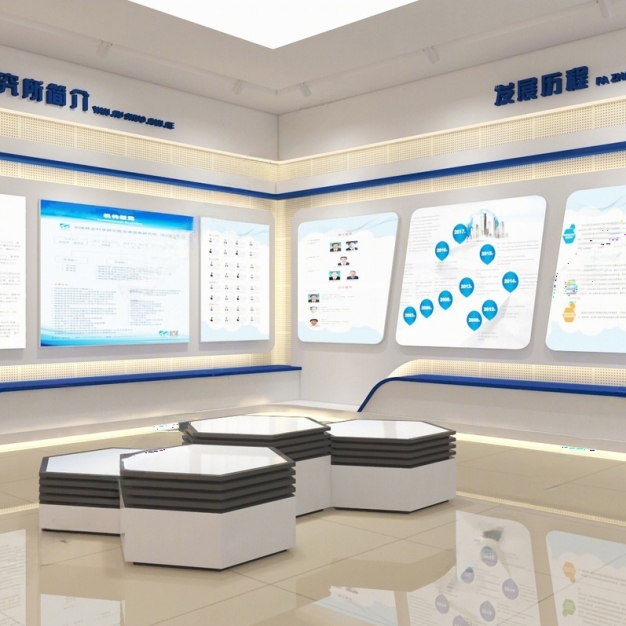 现代企业展厅3D模型