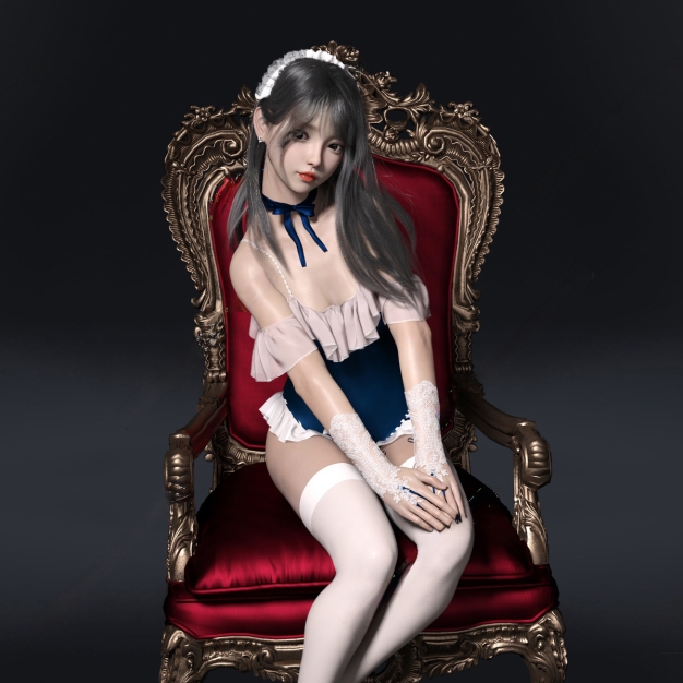 现代坐姿女人3D模型