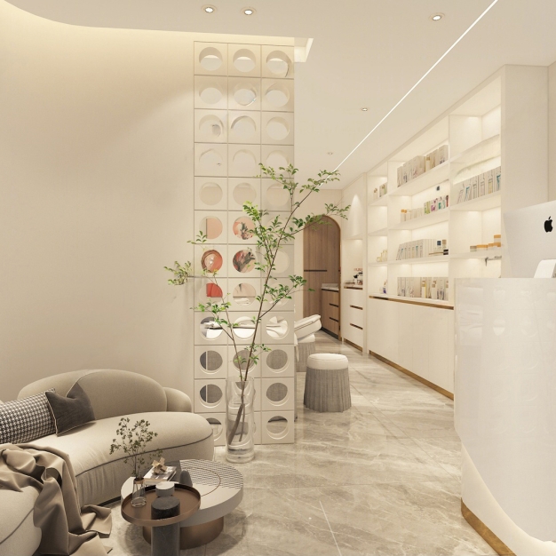 现代美容SPA店3D模型