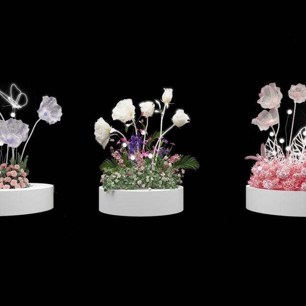 现代花艺婚礼美陈3D模型