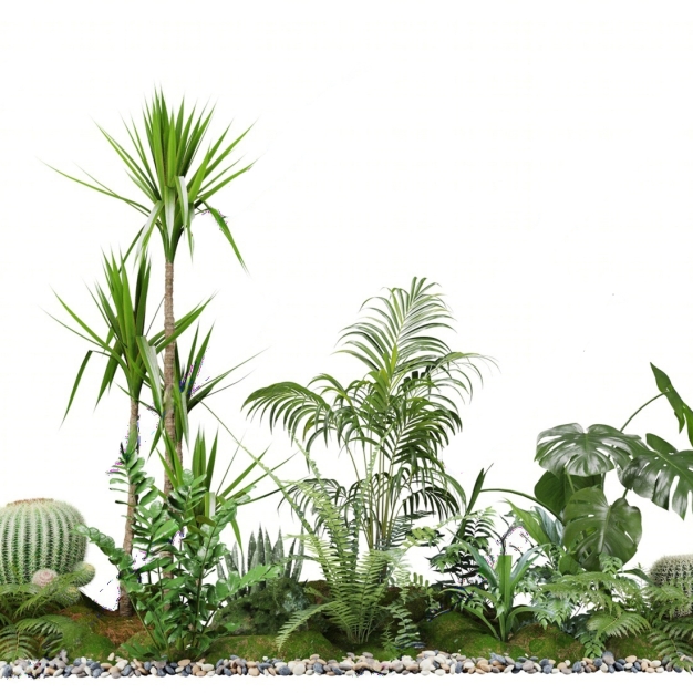 植物堆3D模型