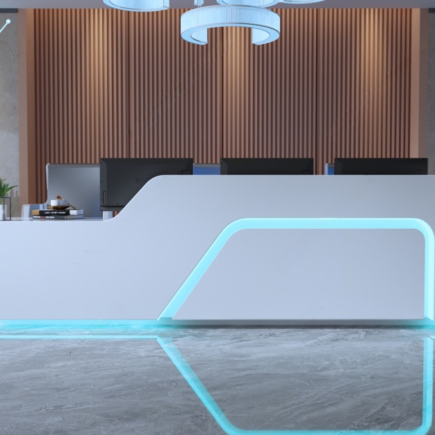 现代科技感前台3D模型