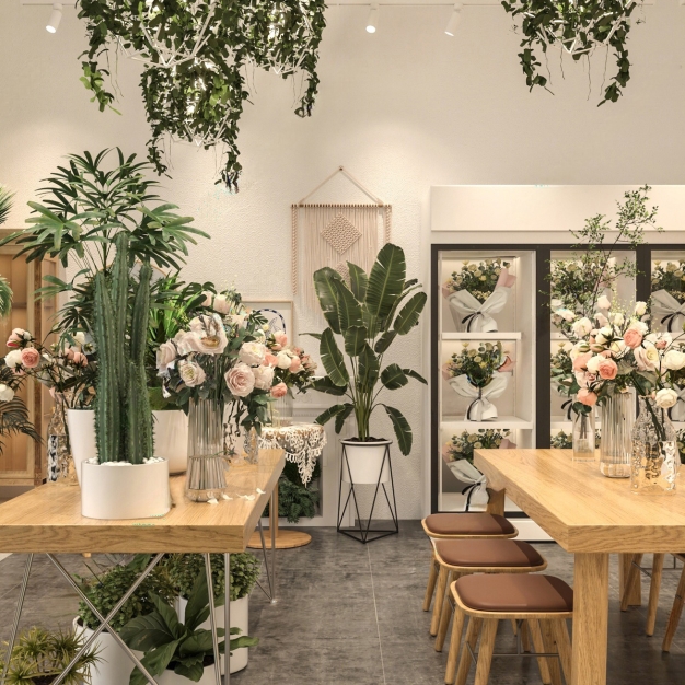 现代花店3D模型