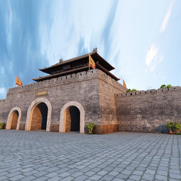 中式古建城楼3D模型
