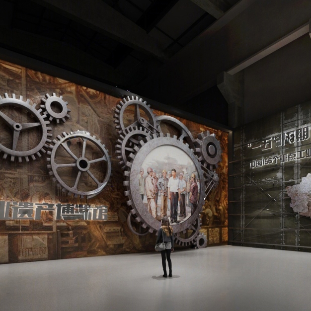 工业风展厅3D模型