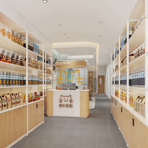 现代宠物店3D模型