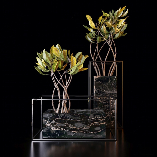 现代花瓶花艺3D模型