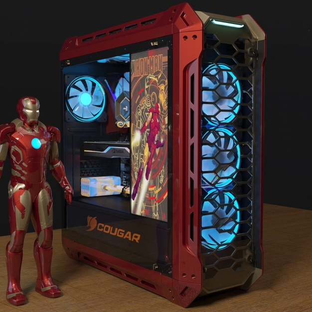 电脑主机3D模型