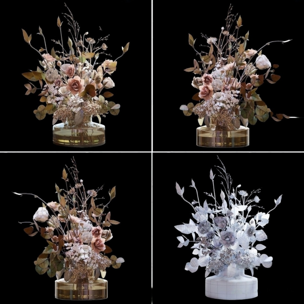 花艺摆件3D模型