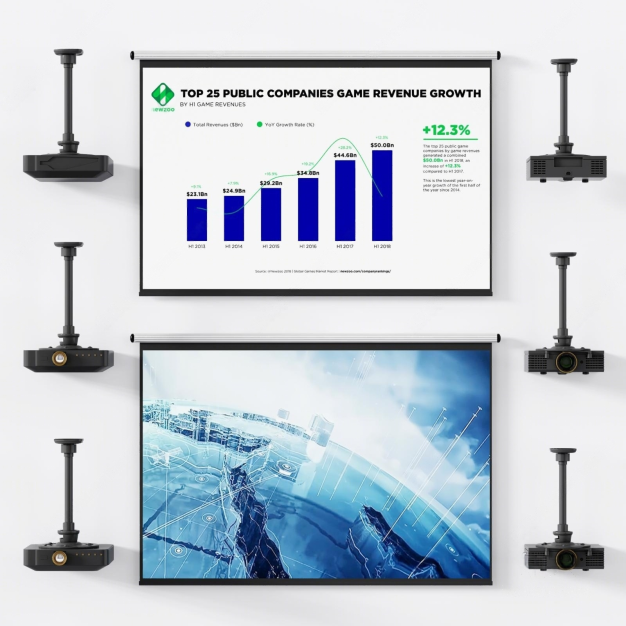 现代投影仪幕布3D模型