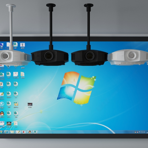 现代投影仪3D模型
