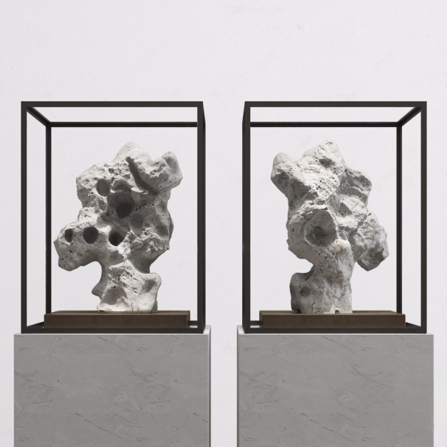 石头雕塑摆件3D模型