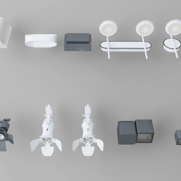 射灯3D模型
