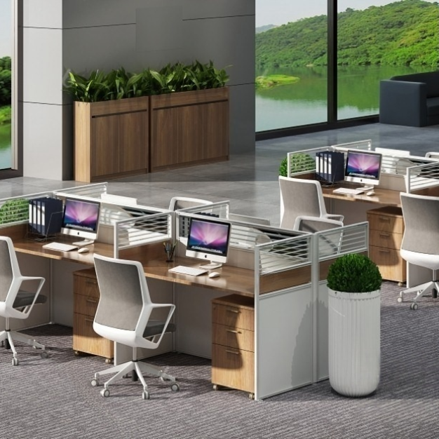 现代办公桌椅3D模型
