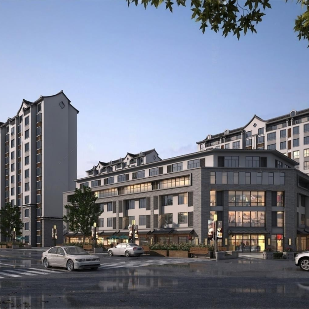 新中式住宅建筑3D模型