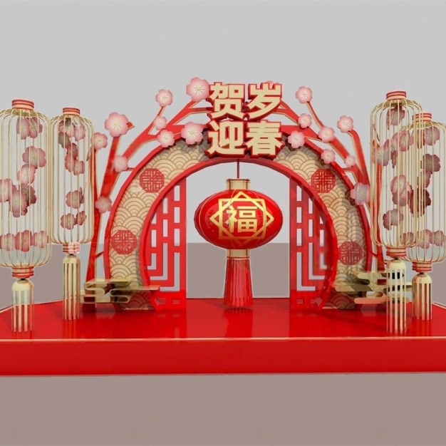 新年美陈3D模型