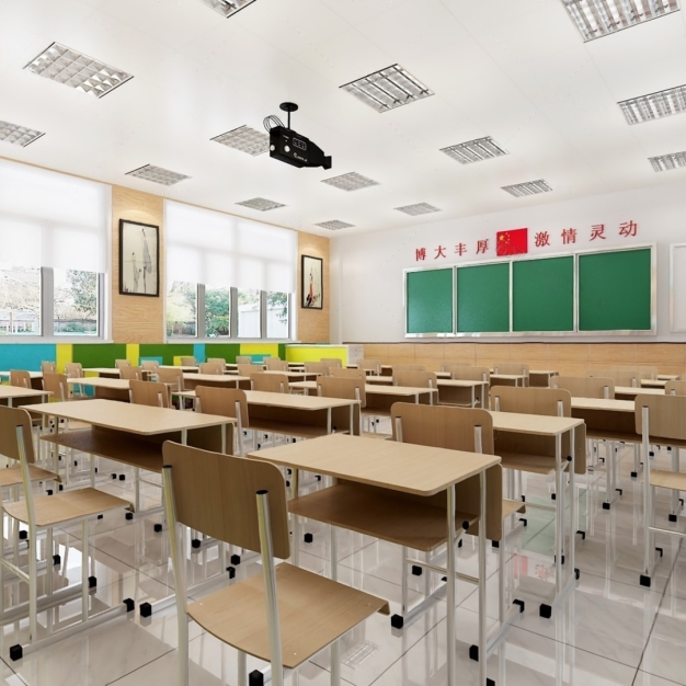 学校教室3D模型