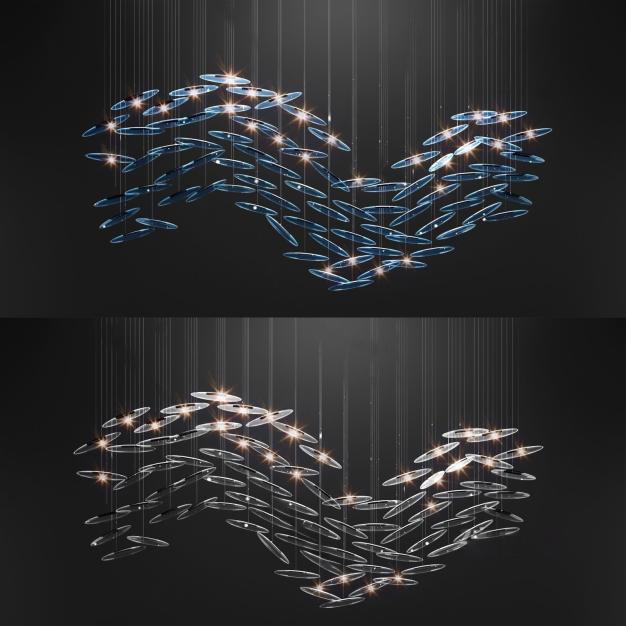 现代水晶吊灯3D模型