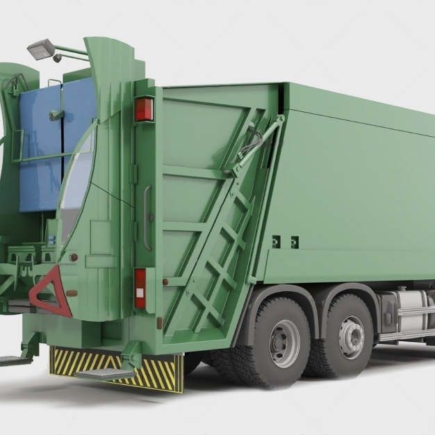 垃圾运输车3D模型