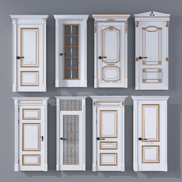 简欧房门3D模型