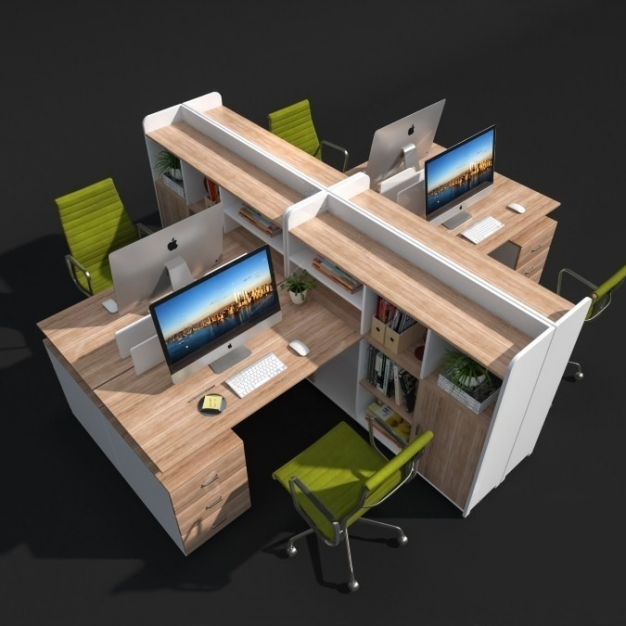 办公桌椅3D模型
