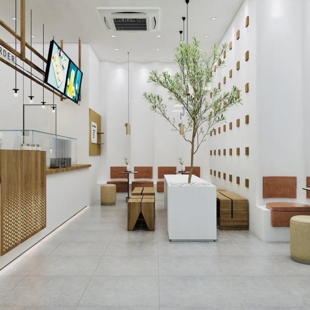 奶茶店3D模型