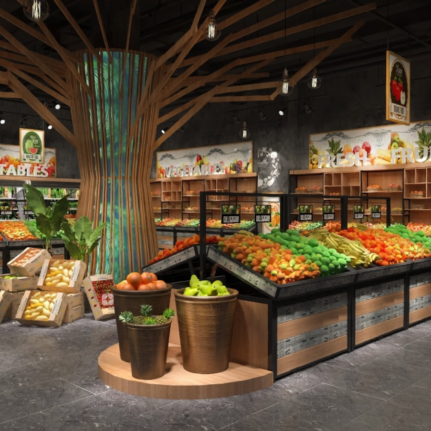 水果店 生鲜超市3D模型
