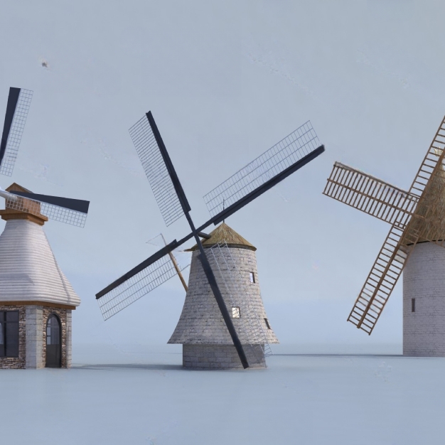 风车建筑3D模型