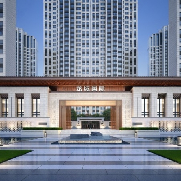 小区大门入口3D模型
