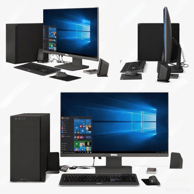 电脑主机 显示器3D模型